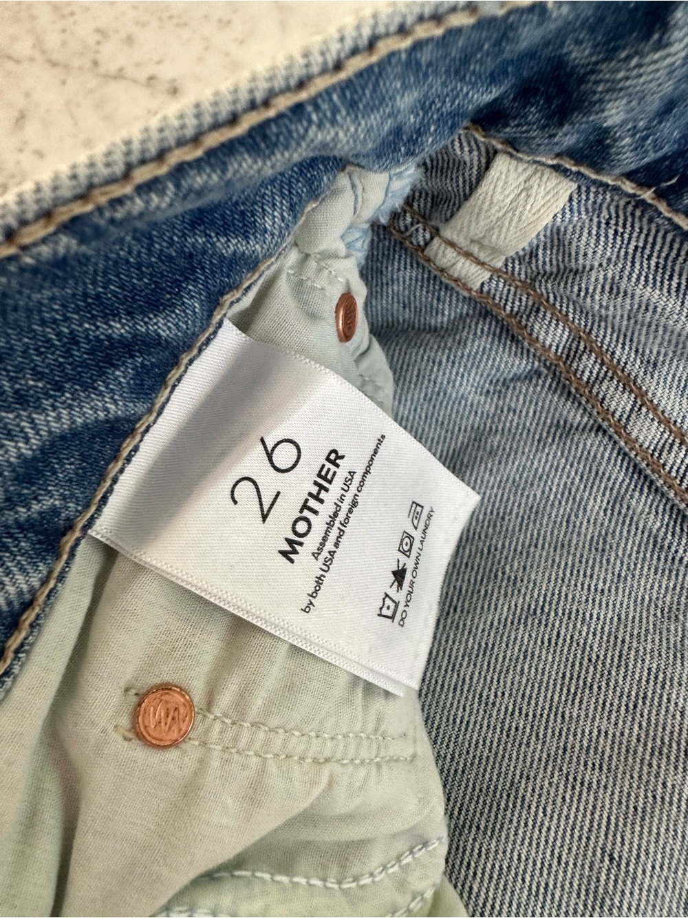 Mother denim jeans The Maven Sneak Embroidery-Print Wide-Leg Jeans - Picture 4 of 8